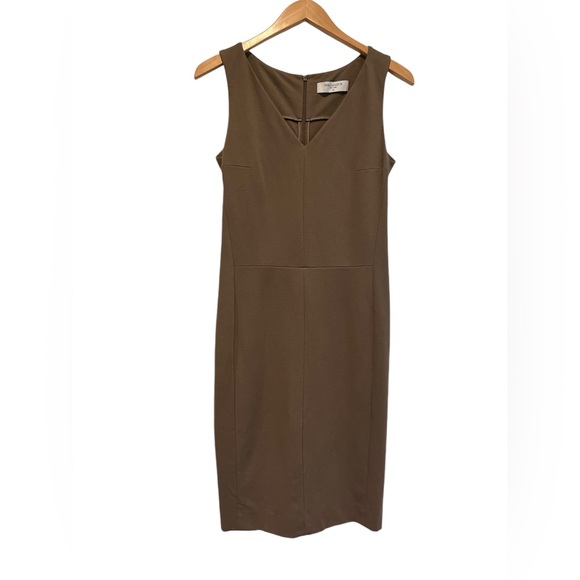 MM. LAFLEUR NWT Olive Green Rachel Sheath Dress Size 12 Bodycon Classic Bodycon - Picture 10 of 12